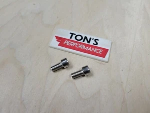 Pair of Replacement Center Cap Screws Bolts Metric M8 x 16mm Polished Stainless - Picture 1 of 2