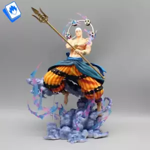 Action Figure One Piece God Ener Enel Eneru 33cm STATUA DA COLLEZIONE Anime - Foto 1 di 10