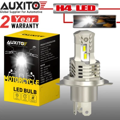 AUXITO H4 6500K LED Bombilla de haz alto/bajo Faro súper brillante para motocicleta Foto 1 de 4
