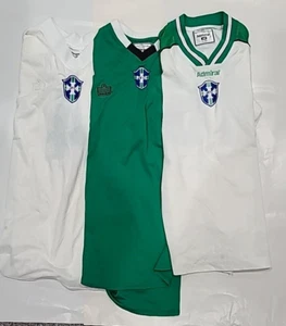 Lot of 3 Adult Local Youth Admiral Soccer Shirts Green & White - Picture 1 of 20