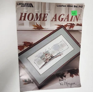 Leisure Arts Home Again Cross Stitch Leaflet D Morgan Book 4 - Picture 1 of 3