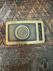 NUEVO Georgia Pacific hebilla de cinturón de latón macizo para 5 años de servicio 3,5" X 2,25" - Imagen 1 de 3