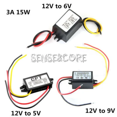 DC/DC 12V to 5V/6V/9V 3A 15W Converter Step Down 3A 15W Power Supply Module - Bild 1 von 4