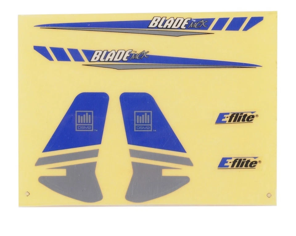 E-flite EFLH2230 Graphics Decal Sheet (Blue/Silver): BMCX - Image 1 of 1