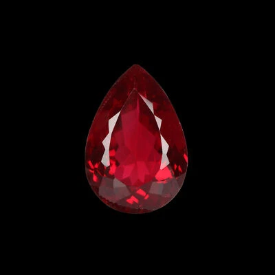 Genuine! Pear Cut Red Ruby 33. Carat Loose Gem Stone For Jewelry Making - Image 1 of 4