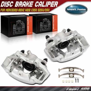 2x Front Side Disc Brake Caliper w/ Bracket for Mercedes-Benz W212 C350 E250/350 - Picture 1 of 8