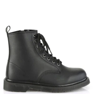 Demonia Bolt-100 Black Vegan Leather Unisex Boots • Ships in 2-4 Weeks • Gothic - Picture 1 of 4