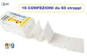 COTTON BABY quadrotti 100% Puro Cotone Pulizia Bambino 16 CONFENZIONI -nuovo-It - Foto 1 di 2