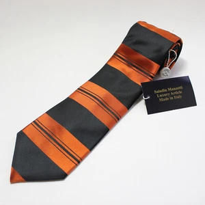 Corbata Saladin Manzetti Concept 13 Hecha en Italia 100% Seda Diseñada por Rod Dyer NUEVA - Imagen 1 de 3