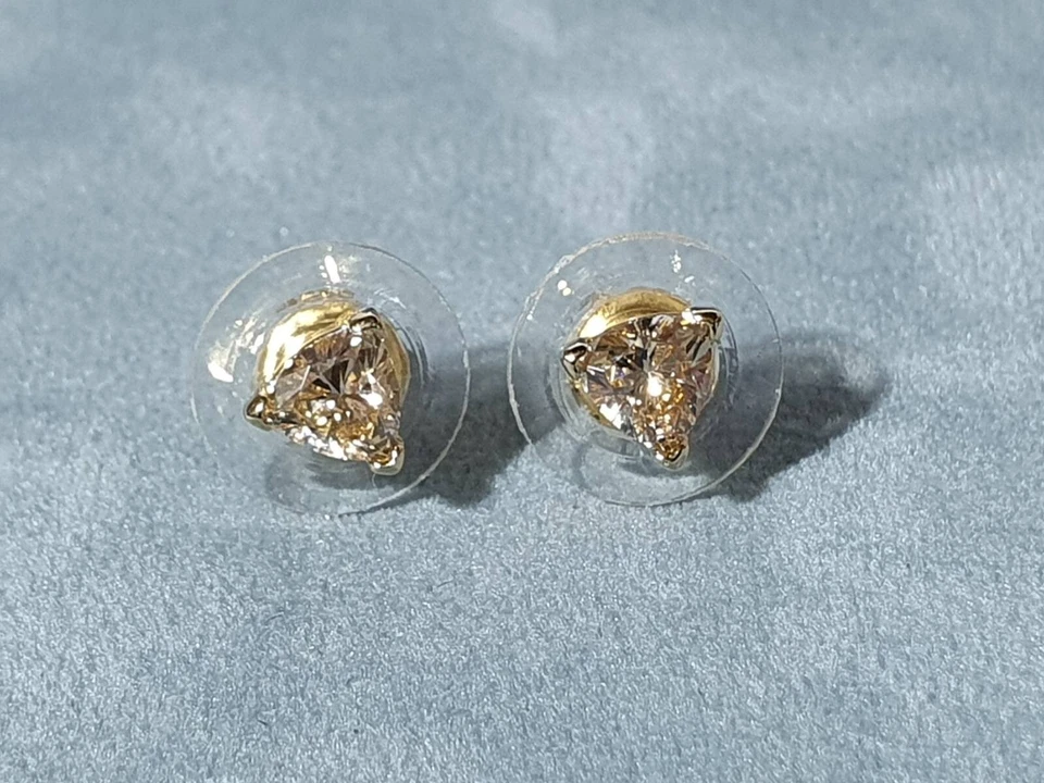 Swarovski Triangel Stud Pierced Ohrringe Gold farbene (5523550)