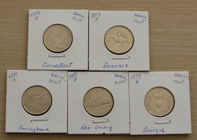 5-US mint 1999d's State Quarters (L611P6-10)Uncirculated from US mint coin set - Image 1 of 4