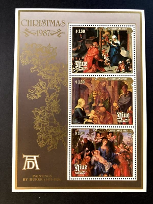 Niue - Mini hoja de Navidad 1987 MNH Foto 1 de 2