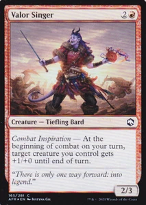 ADVENTURES IN THE FORGOTTEN REALMS..VALOR SINGER..FOIL..MTG..NRMT NP..COMMON - Foto 1 di 1