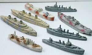 Vintage Tootsie Toy Die Cast Ships Lot Of 8 - Picture 1 of 24