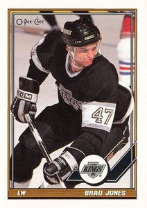 1991 O-Pee-Chee #478 Brad Jones Los Angeles Kings