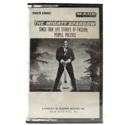 Mighty Sparrow Sings True Life Stories of Passion Cassette Scepter 1964 New - Image 1 of 4