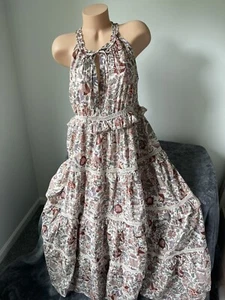 Love The Label Maxi Dress L Anthropologie Helena Romantic Tiered Ruffle Cottage - Picture 1 of 18