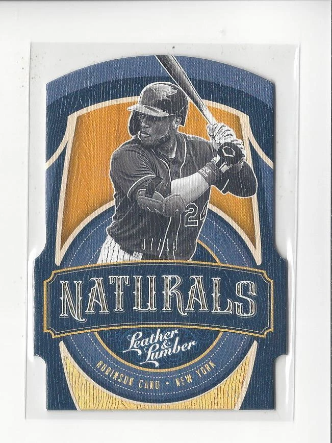 2019 Panini Leather and Lumber Naturals Holo Gold #5 Robinson Cano Mets /10  - Image 1 of 1