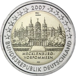 Germany 2 euro coin 2007 "Schwerin Castle" F UNC - Picture 1 of 2