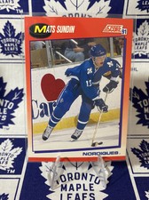 1991-92 Score Canadian Bilingual Mats Sundin #130 HOF