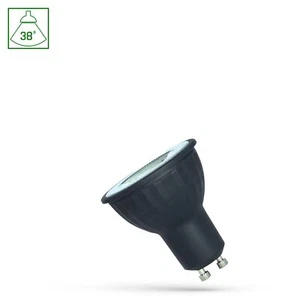 LED GU10 4W = 40W 38° Reflektor 360lm schwarz 230V Warmweiß 3000K - Bild 1 von 2