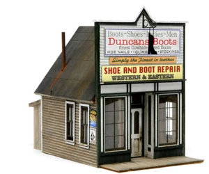HO Scale Banta Modelworks DUNCAN BOOTS Laser Cut Kit Item #2120 - Picture 1 of 1