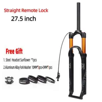 Horquilla de aire de suspensión para bicicleta MTB 26/27,5/29er viaje recto 100 mm liberación rápida Foto 1 de 4