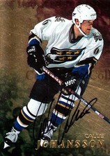 1998-99 Be A Player Auto Gold #297 Calle Johansson