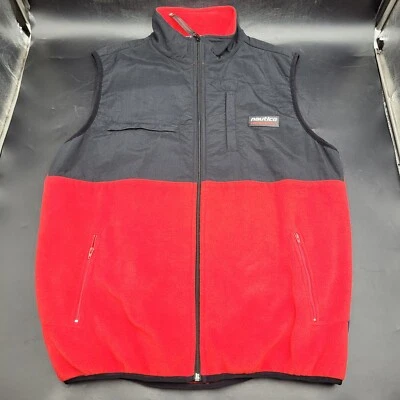 Nautica Competition Chaleco Chaqueta Rojo y Negro Grande RN 67835 Foto 1 de 4