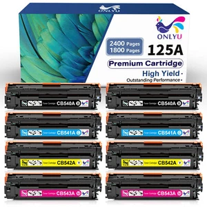 8 Stück Toner CB540A CB541A CB542A CB543A 125A Set für HP Laserjet CP1515n CP1518ni - Bild 1 von 9