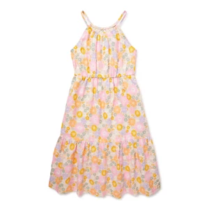 Wonder Nation Girls Woven Maxi Dress Beige Floral Many sizes New - Picture 1 of 5