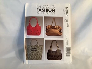 McCall’s Fashion Accessories Pattern #M5945 Bag Purse Uncut - Picture 1 of 2