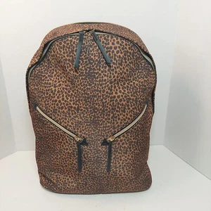 Stell And Dot Lady Boss Backpack Animal Dot Leopard Print Padded Laptop Pocket - Picture 1 of 9