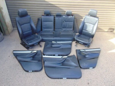 BMW X3 leather seats Interior  F25 10-14 M-Sport Black heated Front Rear & cards - Image 1 of 4