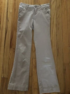 Girls OLD NAVY Khaki Tan Beige Golf School Uniform Pants Adjustable Waist Sz 10  - Picture 1 of 8