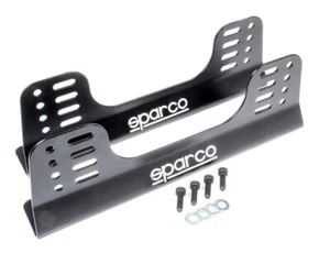 Sparco 004902 Seat Brackets Side Mounts Fixed Mount Style Steel Black Pair - Picture 1 of 1