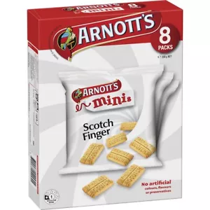 Arnotts Mini Scotch Finger Multipack Biscuits 8 Pack - Picture 1 of 7