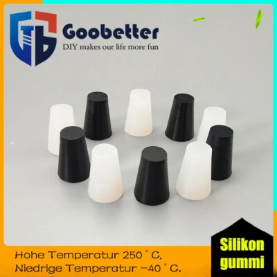 MARKENLOS Silikonstopfen konisch Gummistopfen Laborstopfen Verschlußstopfen Stopfen
