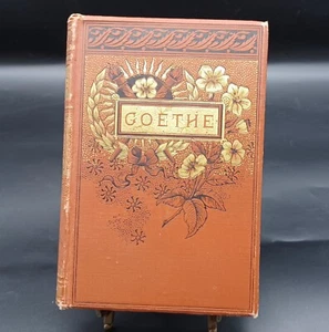Goethe H.c. Book 1874, Rare Antique Book Of Poems. C1782 - Foto 1 di 19