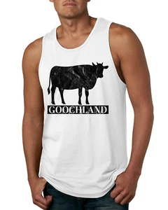 Rich Men North of Richmond Goochland Black Cow Mens Tank Top - Picture 1 of 5