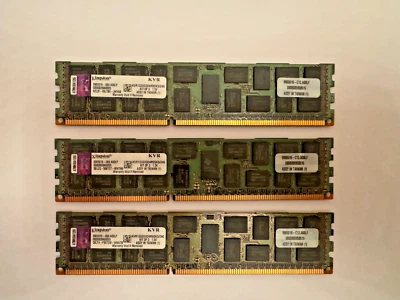 24GB (3x8GB) KVR1333D3D4R9SK3/24G KIT OF 3 Kingston Server RAM - Bild 1 von 3