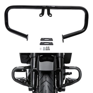 Chopped Engine Guard Crash Bar Fit For Harley Touring Road King 2014-2023 New - Picture 1 of 9