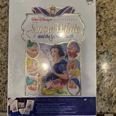 Walt Disney's Snow White & the Seven Dwarfs Exclusive VHS Deluxe Edition New - Image 1 of 4