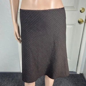 Vintage Y2K Julie's Closet Women's Skirt Large Metallic Striped Rayon J21 - Picture 1 of 6