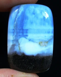 33 kt 6 x 20 x 30 mm natürlicher Designer blauer Owyhee Opal ausgefallener Cabochon Edelstein HD-108 - Bild 1 von 5