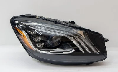 ✅ Faro derecho LED OEM 2018 2019 2020 Mercedes Benz Clase S S560 S450 perfecto Foto 1 de 4