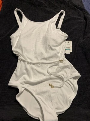 Tommy Bahama Ladies Cable Beach High Neck One Piece Swim Suit Size 16 - Image 1 of 4