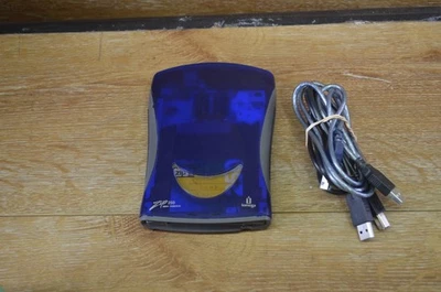 Unidad USB Iomega Zip 250 250 MB Z250 USBPCM USB azul con cables Foto 1 de 4
