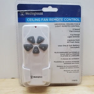 Westinghouse Universal Ceiling Fan & Light Remote 3 Speed Fan Control NewOpenBox - Picture 1 of 5