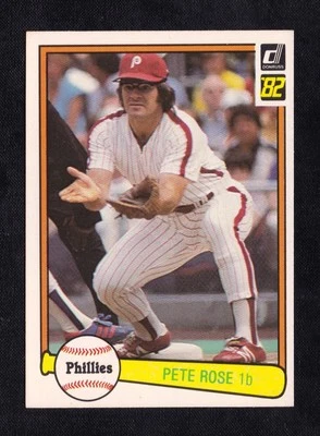 КАРТА ПИТ РОЗА 1982 DONRUSS NO168 ХИТ КОРОЛЬ КРАСНЫЕ ФИЛЛИС - Изображение 1 из 2